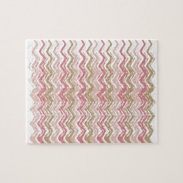 Coral Spice Scribble ZigZag Zickzack Muster (Horizontal)