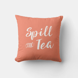 Coral Spill the Teepillow Kissen