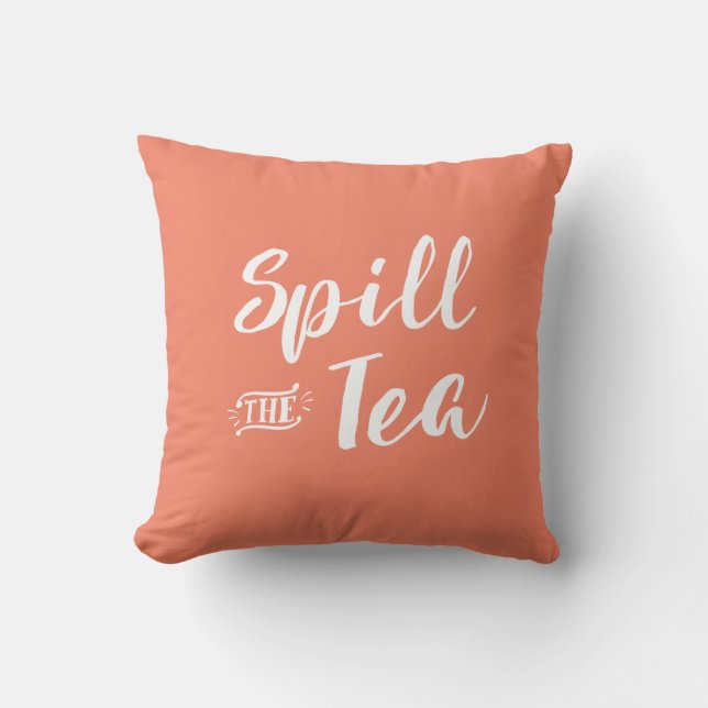 Coral Spill the Teepillow Kissen (Vorderseite)