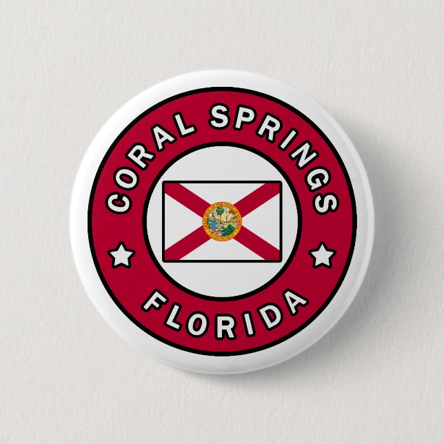 Coral Springs Florida Button (Vorderseite)