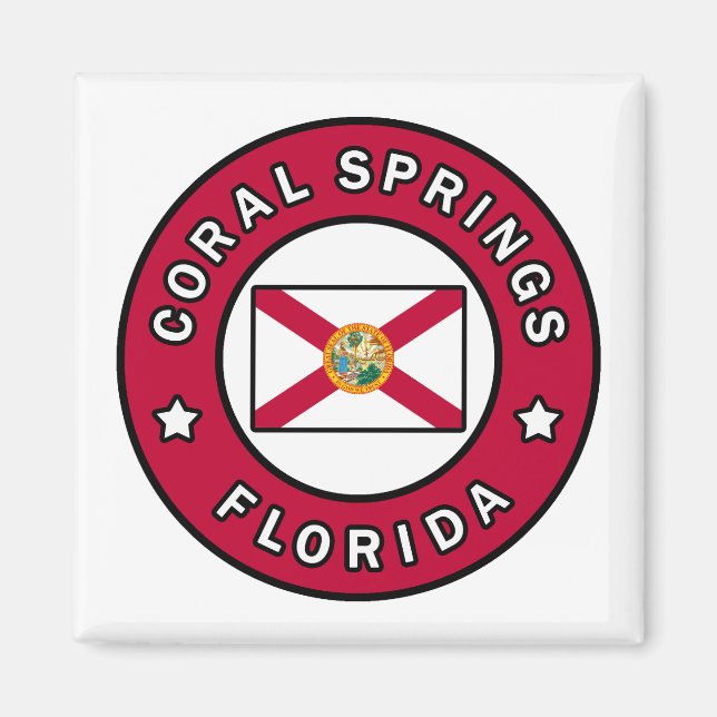 Coral Springs Florida Magnet (Vorne)