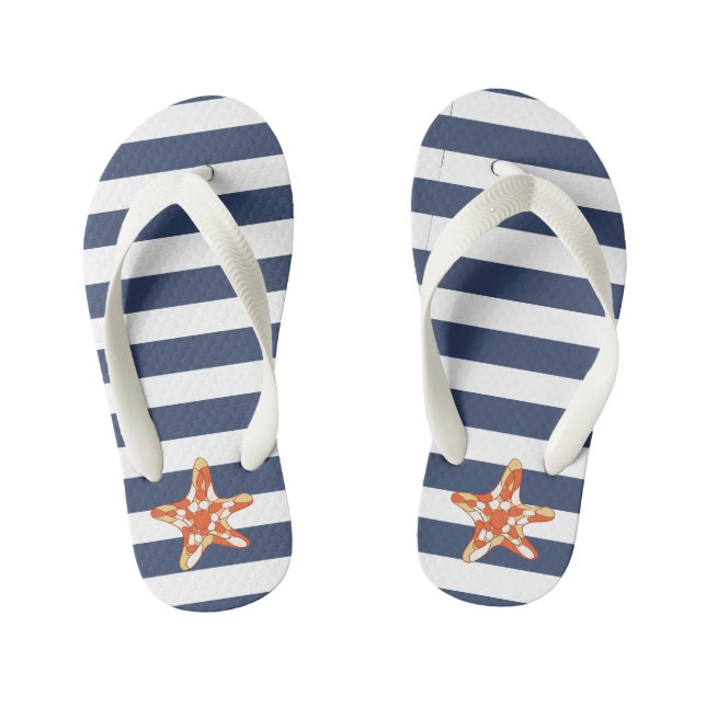 Coral Starfish ⎢ Kids Flip Flops (Fußbett)