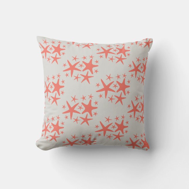 Coral Starfish Motif Coussin (Recto)