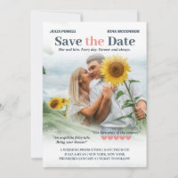 Coral & Storm Romcom Poster Foto Save the Date