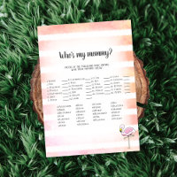 Coral Striped Flamingo, mein Mama-Duschenspiel