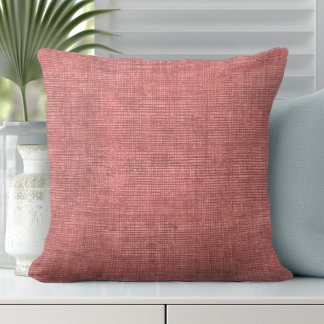 Coral Throw Kissen | Linen-Look