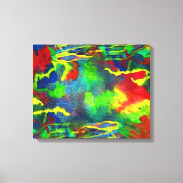 Coral Tides Abstrakt Canvas Print Leinwanddruck (Vorderseite)