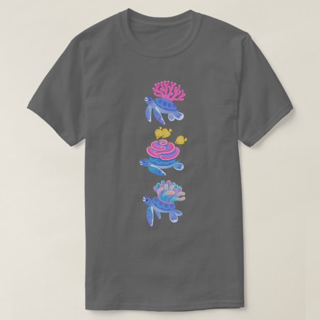 Coral turtle T-Shirt (Design vorne)