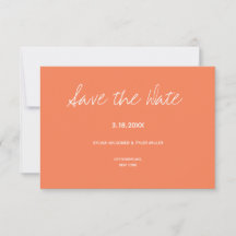 Coral Typografy Minimalistisch Wedding