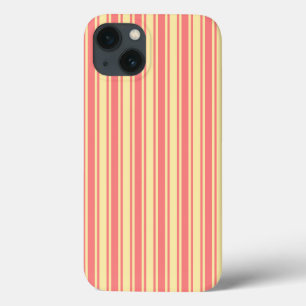 Coral und gelbe Creme Streifen Case-Mate iPhone ca Hülle