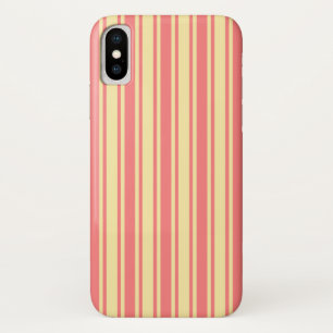 Coral und gelbe Streifen Case-Mate iPhone Hülle