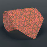 Coral und Gray Geometric Muster krawatte<br><div class="desc">Krawatte der Krawatte Coral und Gray Geometric Muster</div>