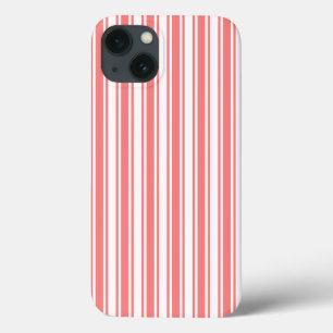 Coral und White Candy Streifen Case-Mate iPhone ca Hülle