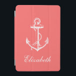 Coral Vintag Anchor Monogram iPad Mini Hülle<br><div class="desc">Niedliche gürtnisch schicke nautische Vintage Ankerillustrierung personalisiert mit Ihrem eigenen Monogramm-Namen oder Ihren Initialen. Klicken Sie auf die Schaltfläche Anpassen,  um Schriftart und Farben für Monogramme zu ändern,  um ein einzigartiges Design zu erstellen.</div>