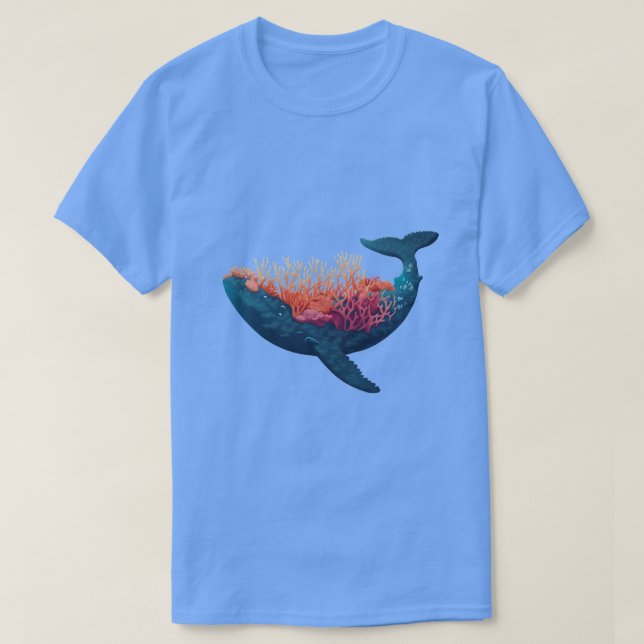 Coral Whale T-Shirt (Design vorne)