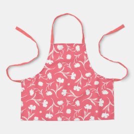 Coral & White Liberty Blumenmuster Niedlich Girl Schürze