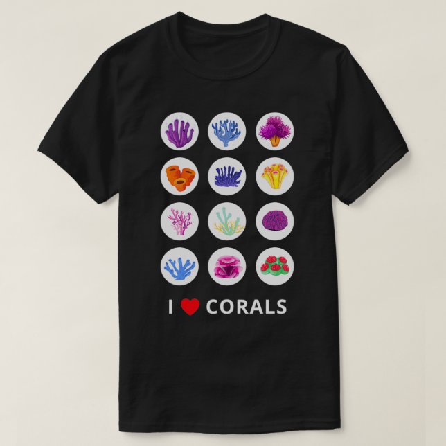 Corals Lovers Coral Reef Aquarist Reefer Aquarium T-Shirt (Design vorne)