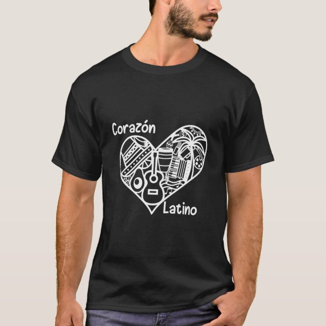 Corazã³N Latino T-Shirt (Vorderseite)