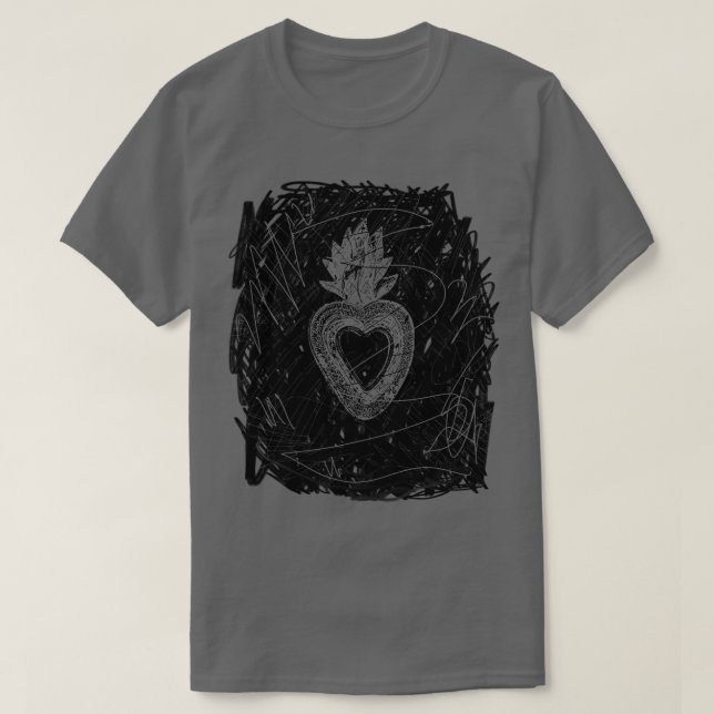 Corazon-heiliges Herz T-Shirt (Design vorne)