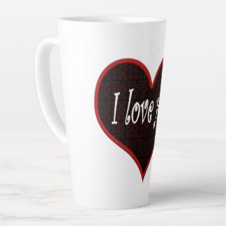 Corazón I love you Milchtasse