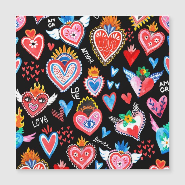 Corazones mexicanos magnetkarte (Vorderseite)