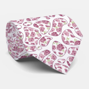 Corbata con manchas de flores lindas krawatte