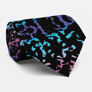 Corbata de leopardo degradado lindo krawatte
