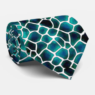 Corbata turquesa con negro krawatte