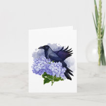 Corbeau à l'aquarelle vierge