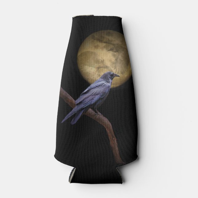 Corbeau gothique Can ou Glacière de bouteille (Devant)