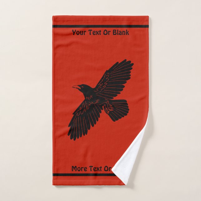 Corbeau rouge (Serviette à main)