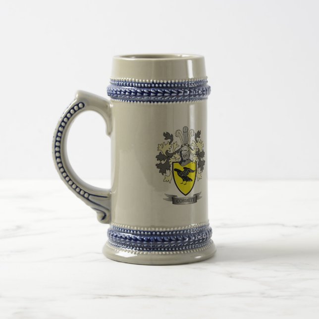 Corbett Familienwappen-Wappen Bierglas (Links)