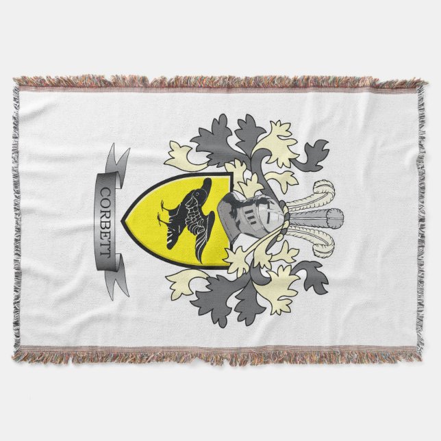 Corbett Familienwappen-Wappen Decke (Vorderseite)