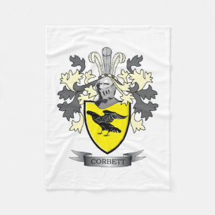 Corbett Familienwappen-Wappen Fleecedecke