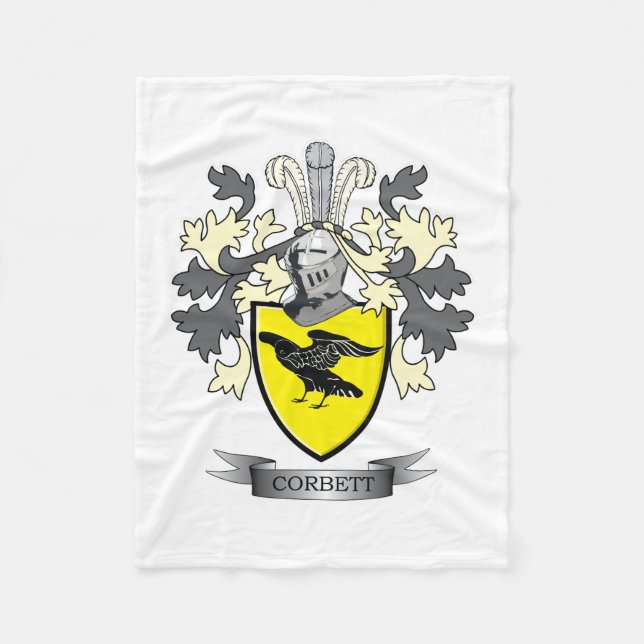 Corbett Familienwappen-Wappen Fleecedecke (Vorderseite)