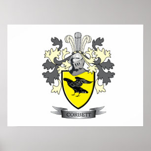 Corbett Familienwappen-Wappen Poster