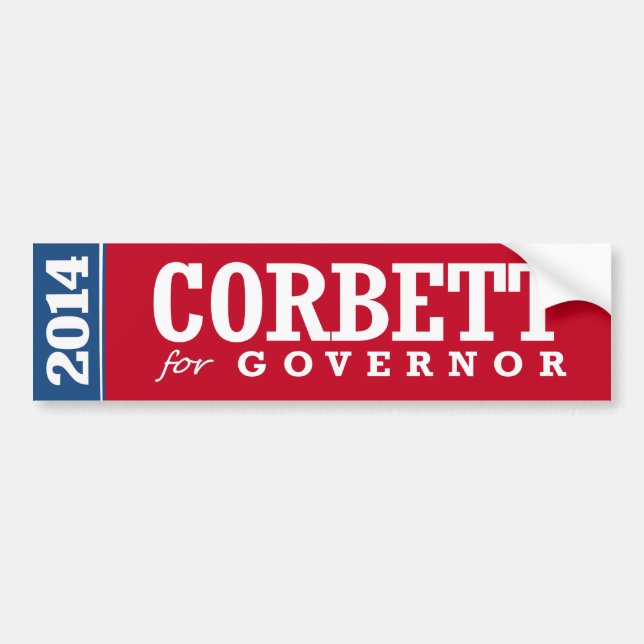 CORBETT FÜR GOUVERNEUR 2014 AUTOAUFKLEBER (Vorne)