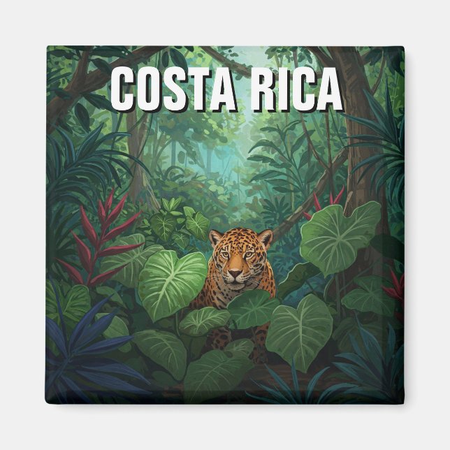 Corcovado Nationalpark Costa Rica Jaguar Magnet (Vorne)