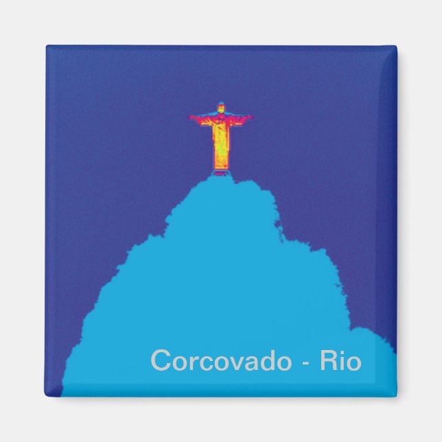 Corcovado Rio Brasil Magnet (Vorne)