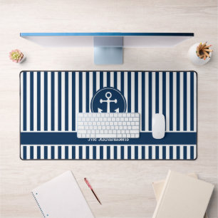 Corde d'ancre nautique rayures bleu marine personn