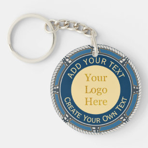Corde Naútque Bleue et Or de Logo d'Entreprise