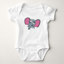 Cordelia Elephant Baby One-sie Baby Bodysuit