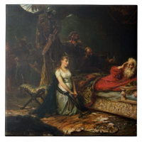 Cordelia und König Lear (Öl auf Leinwand)