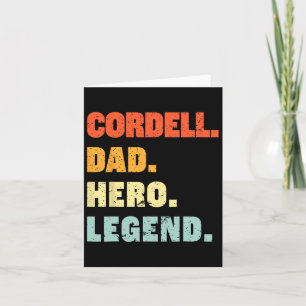 Cordell Vater Hero Legend Personalisierter Individ Karte