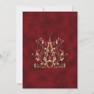 Cordes de coeur Romantique Goth Invitation