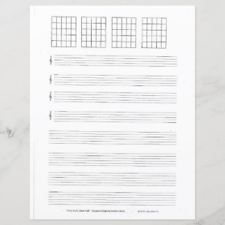 Cordes en papier guitare, tabulations, accords