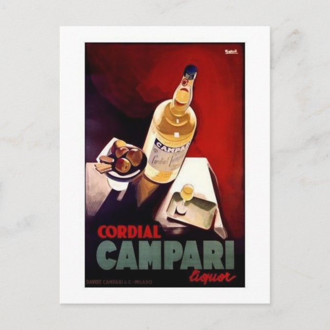 Cordial Campari Postkarte (Vorderseite)
