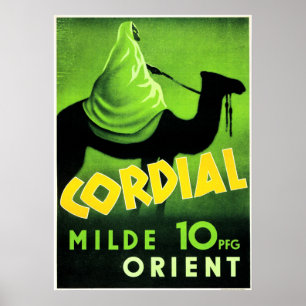 CORDIAL MILDE ORIENTIERTE MITTELOSTVintage Reise Poster