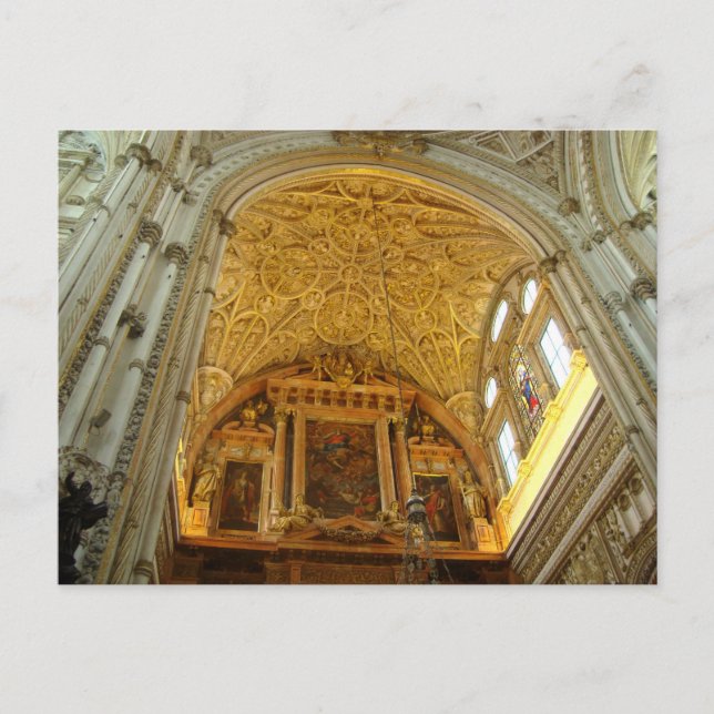 Cordoba Cathedral, Spanien Postkarte (Vorderseite)