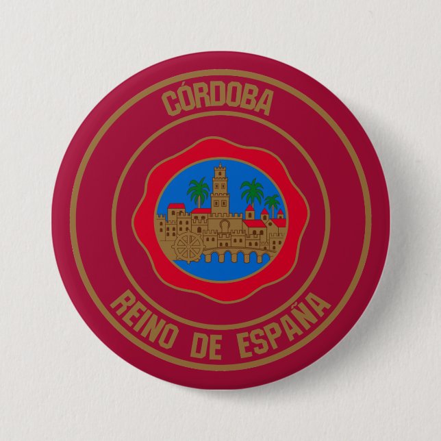 Córdoba RundEmblem Button (Vorderseite)